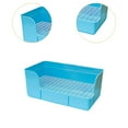 thumbnail image 6 of TOOYFUL Potty Pee Pan Tray Corner Toilet Box Pet Toilet for Cat Small Animals Rats Cage Accessories Blue, 6 of 9
