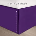 thumbnail image 4 of Elegant Comfort 8-Piece Pinch Pleated Comforter Set - All Season Bed in a Bag, Includes Smart Sheet Set, Bed Skirt, Comforter, Pillowcases & Shams, Twin/Twin XL, Purple, 4 of 5