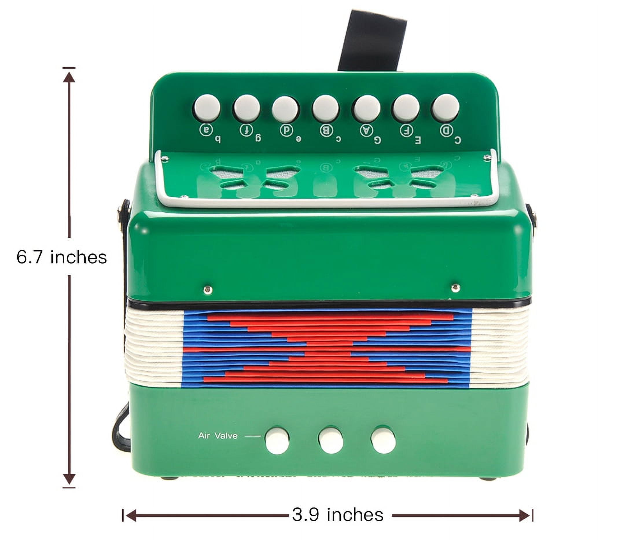Music Magic PlayWorld Children's Musical Instrument Accordion - Green