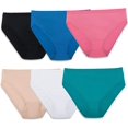 thumbnail image 1 of Bragas Fruit of the Loom de microfibra Hi-Cut, paquete de 6 unidades, talla 10, 1 of 3
