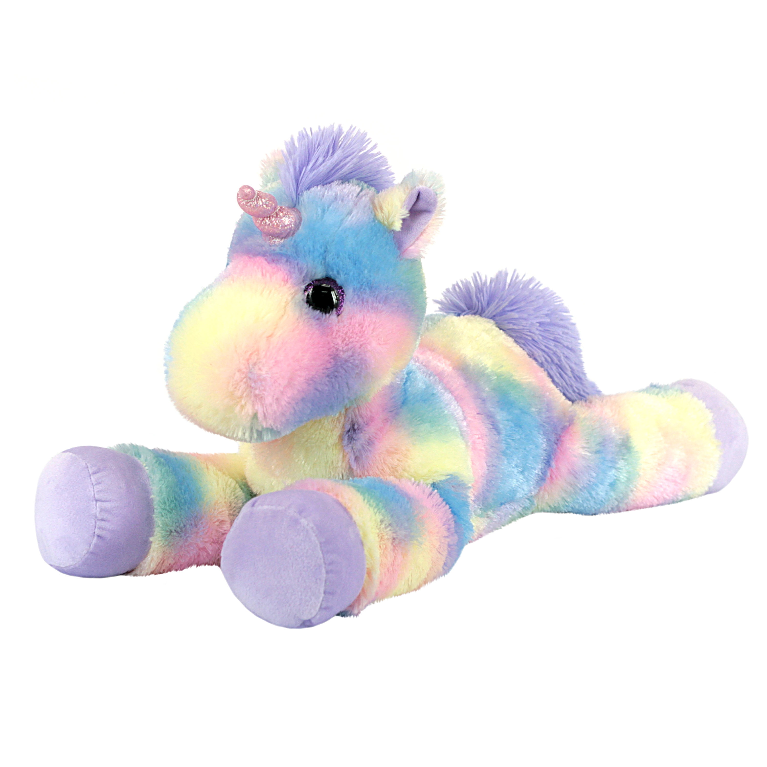 Holiday Time Christmas Animal Plush Toy-Laying Tie Dye Unicorn - Walmart.com