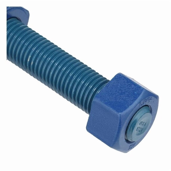 Usa Fastener Threaded Stud, Fluoropolymer Coated, 4 PK B7-.875-5