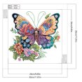 thumbnail image 3 of (YN073) Serie Temporada Mariposas Diamante Parcial Pintura Resina Diamante Con Forma Especial 30*30CM, 3 of 9