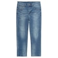 thumbnail image 1 of KIDSCOOL SPACE Little Girls Jeans,Elastic Band Inside Ripped Strechy Slim Fit Denim Pants, 1 of 6