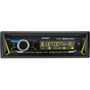 Jensen MPR2121 | 12 Character LCD Single DIN Car Stereo Receiver | RGB Custom Colors | Push to Talk Assistant | Bluetooth Hands Free Calling & Music Streaming | AM/FM Radio | USB Playback & Charging