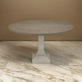 thumbnail image 6 of Sane 59 Inch Dining Table-Round Top with Pedestal Base-White-Gray, 6 of 6