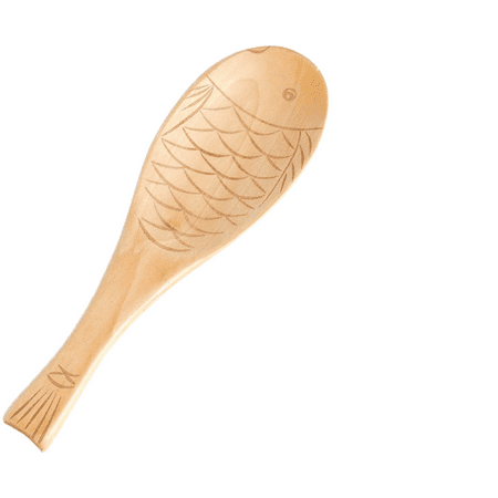 

Rush Wood Rice paddle Non-stick Fish Shaped Rice Spoon Hand-Carved Wooden Service Scoop Shovel Cooking Tableware for Home Kitchen Utensils S4805