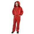 thumbnail image 2 of ITFABS Combinaison Rouge Argent Combinaison Short Masque à Capuche Halloween Cosplay Costume, 2 of 4
