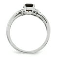 thumbnail image 2 of Primal Silver Sterling Silver Rhodium-plated Smoky Quartz and Diamond Ring, 2 of 7