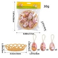 thumbnail image 3 of Easter Clearance 2024! CWCWFHZH Easter Eggs Hangings Woven Baskets Easter Eggs Easter Decorations Scene Layout, 3 of 3