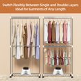 thumbnail image 4 of Portable Clothes Dryer, 1000W Drying Machine for Laundry Double Layers Portable Dryer Stainless Steel Mini Dryer for Apartments Home Dorms Travel RVs with Timer and Fabric Cover Ptalseaw, 4 of 7
