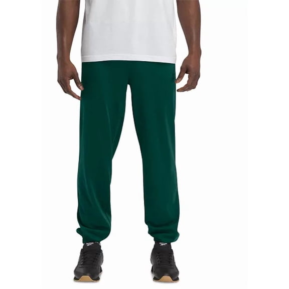 Reebok Men's Fleece Sweat Pants Green Size XL Versatile Elastic Drawstring