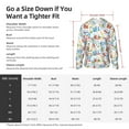 thumbnail image 6 of Goofa Summer Stamp Printed Women's UPF 50+ Sun Protection Hoodie Jacket Lightweight Long Sleeve Sun Shirt for Women with Pocket Hiking Outdoor-XX-Large, 6 of 9