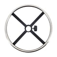 thumbnail image 1 of Reposapiés giratorio para silla de oficina, anillo circular de acero inoxidable, accesorios para oficina 40cm, 1 of 9