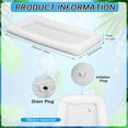 thumbnail image 2 of chalian - Inflatable Serving Bar with Drain Plug 52 x 24 x 5'' Inflatable Ice Serving Buffet Bar for Party Food Cooler Buffet Drink(White,Basic Style), 2 of 12