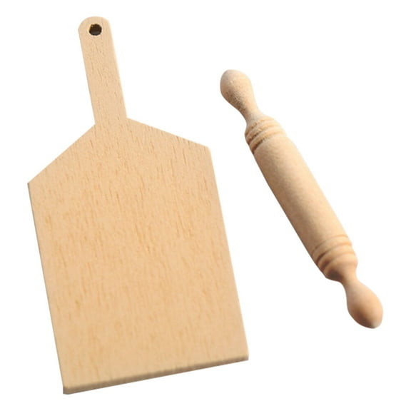 Raindrops Miniature Rolling Pin & Cutting Board Set - Kids House Decoration