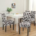 thumbnail image 2 of Chic Cheetah Dining Chair Covers Set of 4 Abstract Animal Texture Design Washable Polyester Stretch Slipcovers Removable Protector for Aesthetic Kitchen, 2 of 7