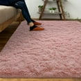 thumbnail image 6 of Homore Cute Fluffy Velvet Carpet Soft Washable Area Rugs for Bedroom/ Living Room Decoration,6'x9',Light Pink, 6 of 9