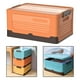 thumbnail image 4 of Caja de almacenamiento, accesorios de organización, organizador de ropa de uso, plástico plegable para armario de dormitorio, estanterías, ropa Naranja L perfecl Contenedor de almacenamiento, 4 of 8