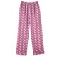 thumbnail image 4 of Puntoco Conjunto de pijama cómodo para mujer Conjunto de pijama estampado con bolsillo para uso diario en casa, 4 of 4