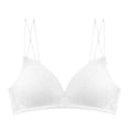 thumbnail image 3 of Sujetador de mujer Hollow Sexy Bralette Ropa interior inalámbrica transpirable, Blanco, 32 / 70AB Methold AP001128-01, 3 of 7