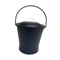 thumbnail image 4 of Cubo de cenizas,Cubo de cenizas para chimenea con tapa Herramienta para chimenea,Cubo de metal de hierro con asa resistente al calor,Cubo de carbón eficiente,multifuncional y resistente,Pozos, 4 of 9
