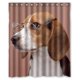 thumbnail image 1 of ABPHQTO Cortina de ducha con fondo de perro de caza Beagle Cortina de ducha impermeable 150x180 cm, 1 of 2