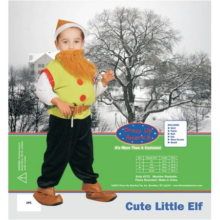 Dress Up America Cute Little Elf Children's Costume Set