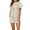 White, variant on fatyb Women's Bathing Suit Cover up Mesh Ruffle Short Sleeve Beach Coverups See Through Bikini Mini Dress