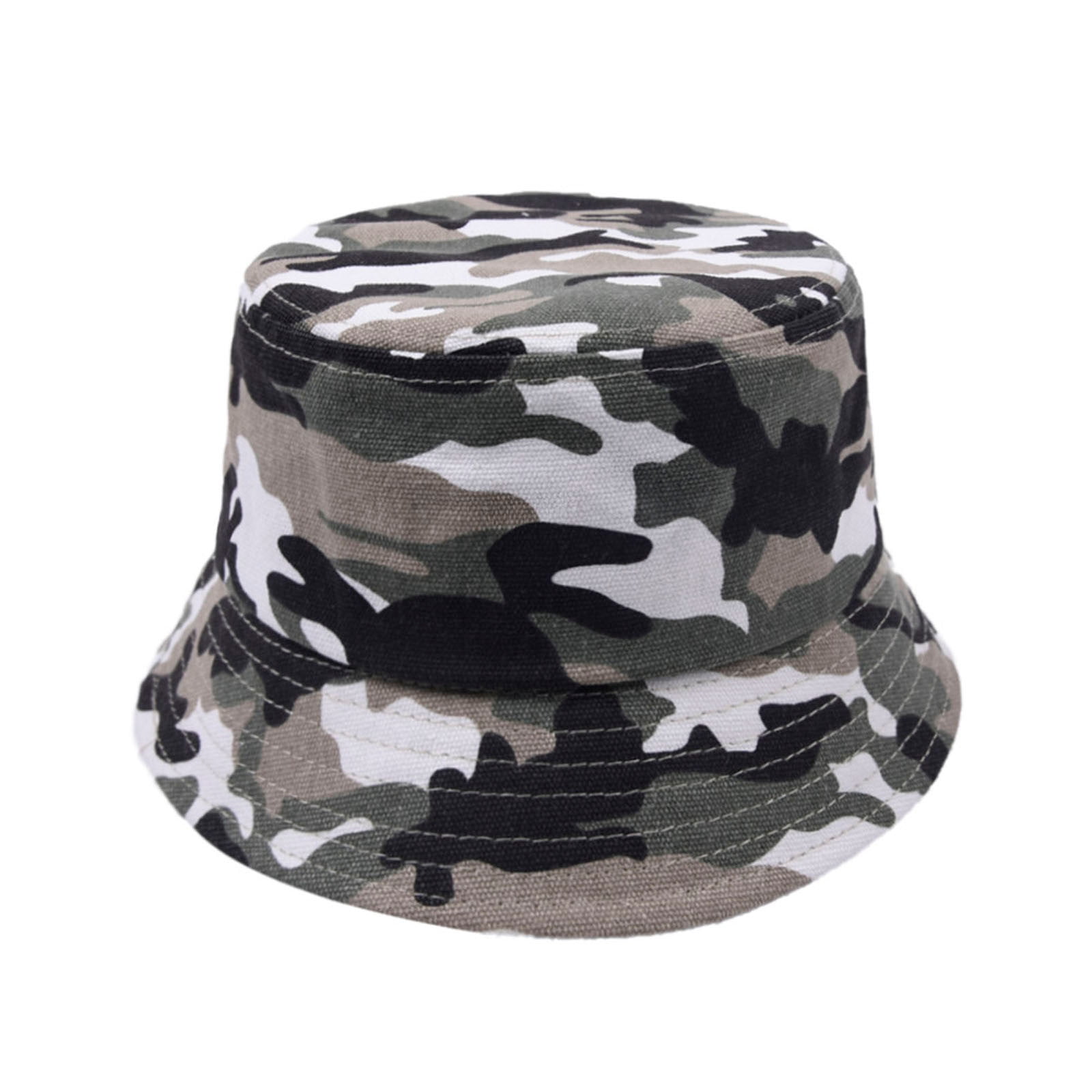 Boys Kids Camo Reversible Camouflage Summer Bucket Bush Sun Hat Cap Army New 