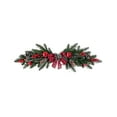 thumbnail image 2 of Large Christmas Rattan Wreath - Artificial Green Winter Wreath for Front Door, Indoor Outdoor Christmas Wreath for Windows Walls, Festive Home Holiday Decor, 2 of 6