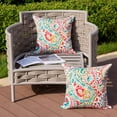 thumbnail image 3 of Outdoor Pillow Covers 18x18 Inch Set of 2 Colorful Paisley Decor Throw Pillow Covers Outdoor Autumn Waterproof Pillow Covers Decor for Patio Funiture Garden Sofa Couch 7C, 3 of 6