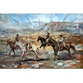 thumbnail image 2 of Bolokofsky, Ronald 24x17 White Modern Wood Framed Museum Art Print Titled - Herders, 2 of 4