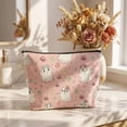 thumbnail image 7 of Dtchengua Pink Halloween Gifts for Women Halloween Bag Spooky Gothic Gifts for Women Ghost Purse Trick or Treat Party Favors Goth Makeup Bag Cosmetic Pouch Reusable Bags Basket, 7 of 7