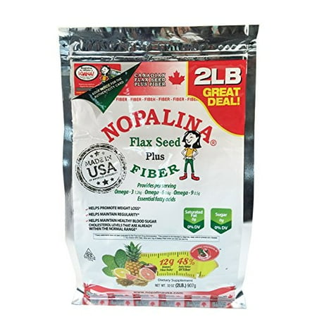 Flax Seed Gluten Free - NOPALINA Flax Seed Plus Fiber 32OZ (2lbs)