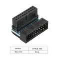 thumbnail image 3 of Uxcell USB 3.0 19Pin 90 Degree Adapter, Male to Female Right-Angle Socket for Motherboard Internal Header, 3 of 4