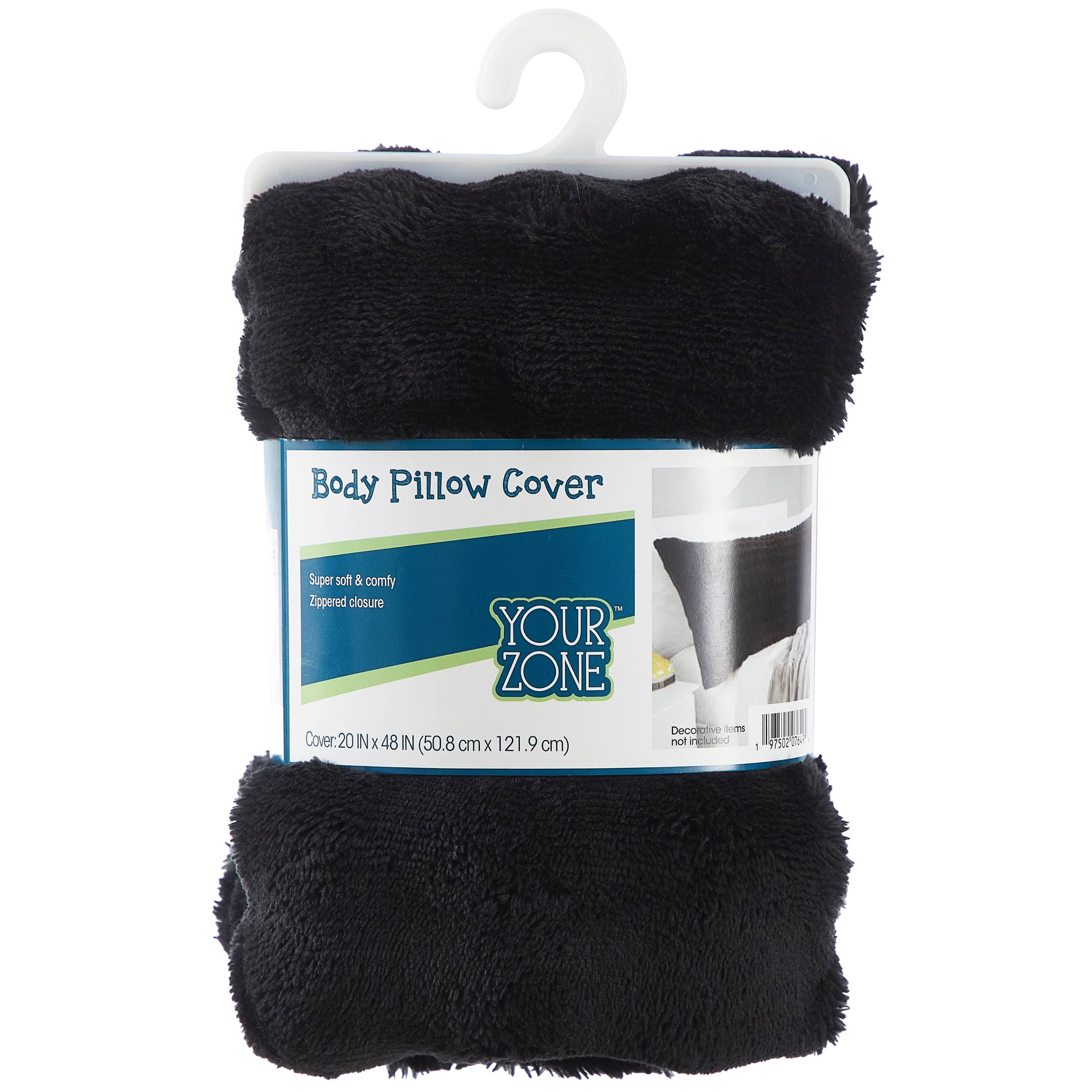 Your Zone Black Bubble 20" x 48" Body Pillow Cover