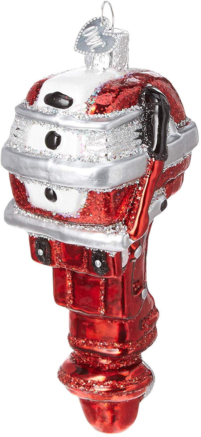 Old World Christmas Outboard Motor Fishing Glass Ornament