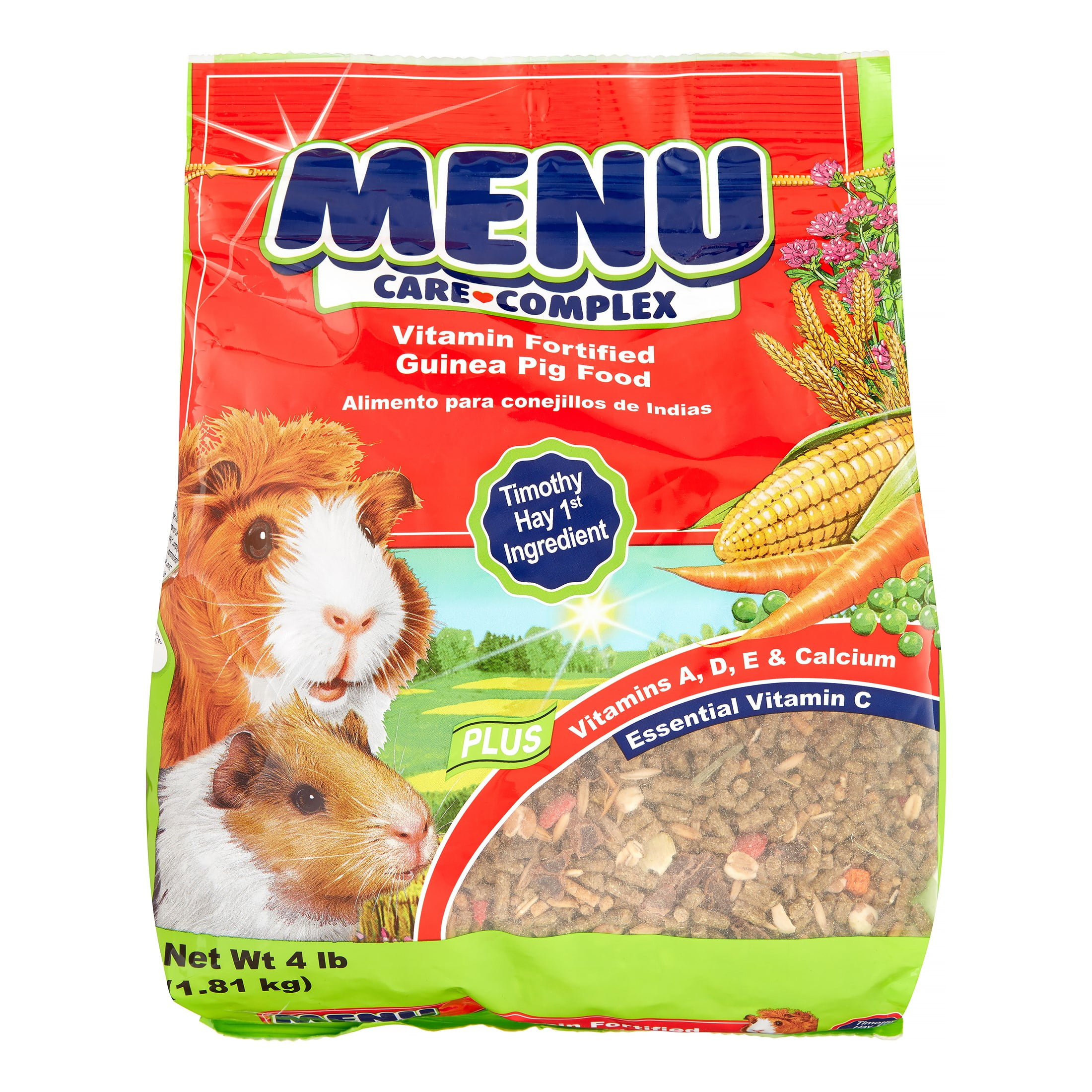 low calcium guinea pig food