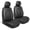 Black Elite 6, variant on MotorBox Elite Edition Faux Leather Car Seat Covers, Charcoal, Universal Fit