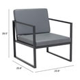 thumbnail image 3 of Claremont Arm Chair Gray, 3 of 9