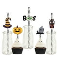 thumbnail image 2 of Darzheoy 24 Pcs Halloween Paper Straws Disposable Straws for Kids Adult Cute Funny Party Supplies Halloween Decoration Halloween Theme Party Disposable Straws, 2 of 5
