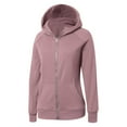 thumbnail image 6 of Womens Zip Up Hoodies Fleece Soft Y2k Solid Color Long Sleeve Thumb Hole Jackets with Pockets Fall Winter Comfy Warm Tops, 6 of 6