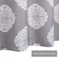 thumbnail image 6 of Shower Curtains, Decorative Medallion Damask Print 200GSM Fabric Shower Curtains with Reinforced Buttonholes for Bathroom, Grey,72"x84", 6 of 7