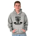 thumbnail image 3 of Cool Trophy Husband Number 1 Hubby Hoodie Hooded Sweatshirt Men Brisco Brands S, 3 of 6