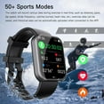 thumbnail image 4 of Smart Watch for Xiaomi Mi Note 10, Fitness Activity Tracker for Men Women Heart Rate Sleep Monitor, Step Counter, 1.91" Full Touch Screen Fitness Tracker Smartwatch - Black, 4 of 5