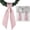 Pink White, variant on LEWEEN 2 Pack Pink White Jacquard Plaid Wreath Sash Front Door Decoration, 5.12" x 54.33" Blank Sashes Wedding Birthday Holiday Party Bow Ribbon Bundle Spring Farmhouse Decor