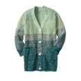 thumbnail image 2 of Woman Within Plus Size Ombre Shaker Cardigan Sweater, 2 of 6