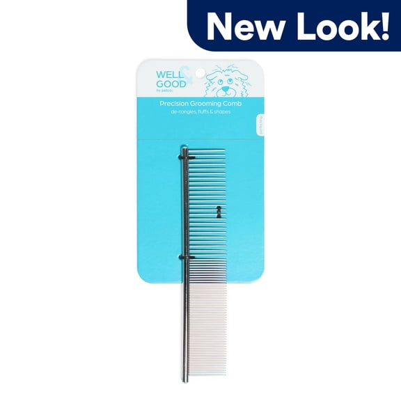 Well & Good Precision Grooming Metal Comb for Dogs
