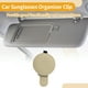 thumbnail image 3 of Clip para gafas de sol en el parasol del coche Unique Bargains, soporte magnético de cuero PU beige, 3 of 7